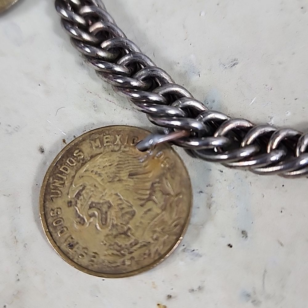 Vintage Souvenir Coin Bracelet